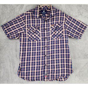 Rocawear Classic Shirt Mens Extra Large Multicolor Plaid Casual Preppy Button Up